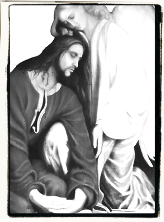 Jesus y un angel
